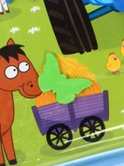 Акваковрик надувной, 60×50 см, фигурки EVA, Синий Трактор - Фото 5