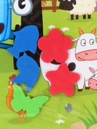 Акваковрик надувной, 60×50 см, фигурки EVA, Синий Трактор - Фото 7