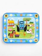 Акваковрик надувной, 60×50 см, фигурки EVA, Синий Трактор - Фото 16