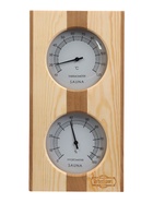 Термометр - гигрометр для бани и сауны «Вертикальный», деревянный, «Добропаровъ» - Фото 1