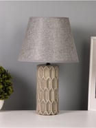 Лампа настольная RISALUX «Лирика», 40 Вт, Е14, серый, 24×24×38 см - Фото 1