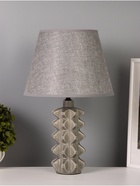 Лампа настольная RISALUX «Ода», 40 Вт, Е14, серый, 24×24×38 см - Фото 1