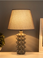 Лампа настольная RISALUX «Ода», 40 Вт, Е14, серый, 24×24×38 см - Фото 2