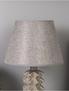 Лампа настольная RISALUX «Ода», 40 Вт, Е14, серый, 24×24×38 см - Фото 3