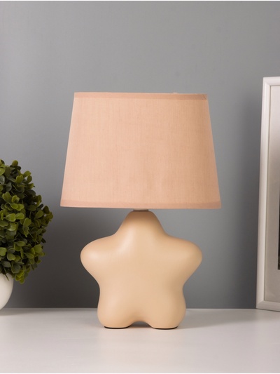 Лампа настольная RISALUX «Звезда», 40 Вт, Е14, розовый, 12×19×29 см