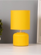 Лампа настольная RISALUX «Муза», 40 Вт, Е14, желтый, 13×13×23 см - Фото 1