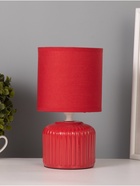 Лампа настольная RISALUX «Муза», 40 Вт, Е14, красный, 13×13×23 см - Фото 1