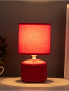 Лампа настольная RISALUX «Муза», 40 Вт, Е14, красный, 13×13×23 см - Фото 2