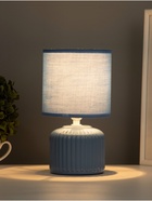 Лампа настольная RISALUX «Муза», 40 Вт, Е14, синий, 13×13×23 см - Фото 2