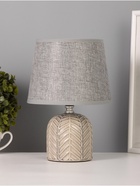 Лампа настольная RISALUX «Пегас», 40 Вт, Е14, серый, 16×16×25 см - Фото 1