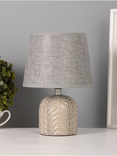 Лампа настольная RISALUX «Пегас», 40 Вт, Е14, серый, 16×16×25 см