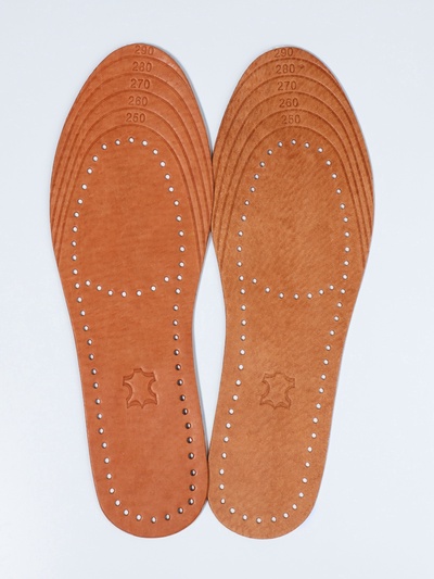 Стельки для обуви, универсальные, р-р RU до 45 (р-р Пр-ля до 45), 28.5 см, пара, коричневые