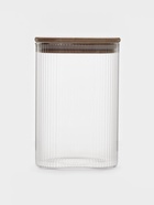 Банка для сыпучих BellaTenero «Эко. Квадрат». 1.3 л, 10×15 см с бамбуковой крышкой, стекло, прозрачная - Фото 3