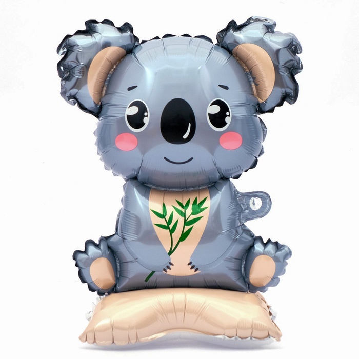 Воздушный шар фольгированный 23" «Коала», на подставке, под воздух - Фото 1