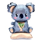 Воздушный шар фольгированный 23" «Коала», на подставке, под воздух - Фото 4