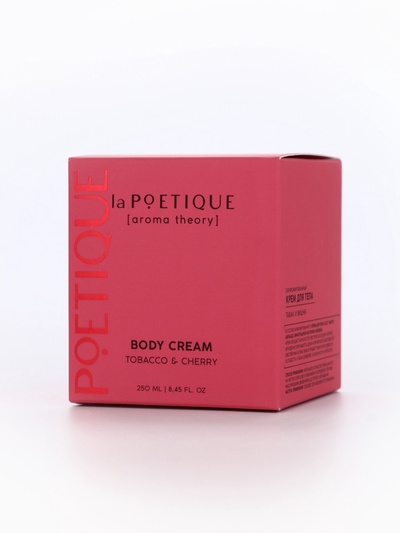Крем для рук и тела парфюмированный laPOETIQUE, 250 мл, аромат табак и вишня
