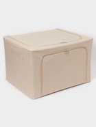 Кофр для хранения вещей LaDо́m, размеры 50×40×33 см, бежевый, материал батист - Фото 1