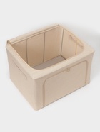 Кофр для хранения вещей LaDо́m, размеры 50×40×33 см, бежевый, материал батист - Фото 6