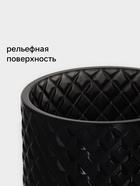 Конфетница Доляна «Малифисента», 550 мл, 10.5×10.5×18 см, стекло, чёрная - Фото 3