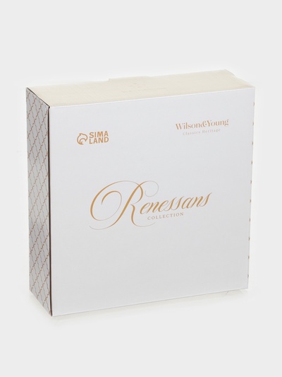 Тарелки глубокие WY Renessans, набор 2 шт., 850 мл, d=20 см, фарфор, белые