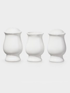 Набор для специй WY Renessans, 3 предмета: солонка, перечница, подставка для зубочисток, 60 мл, фарфор, белый - Фото 2