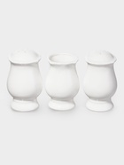 Набор для специй WY Renessans, 3 предмета: солонка, перечница, подставка для зубочисток, 60 мл, фарфор, белый - Фото 3