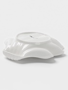 Блюдо для подачи ракушка Доляна White Label, 21.5×21×5.5 см, фарфор, белое - Фото 3
