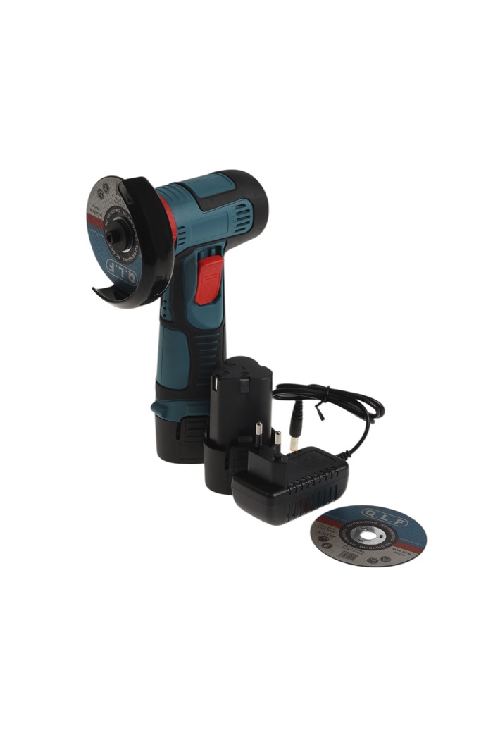 Аккумуляторная УШМ ТУНДРА, 12 В, 2×1.3 Ач, 75×10 мм, 20 000 об/мин - Фото 1