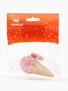 Игрушка для кошек из кошачьей мяты «Мороженное» на основании, 5×4 см, розовая - Фото 12