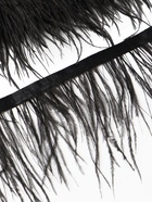 Перья декоративные на ленте, чёрные, 10 м ± 0.5 м, шир 8-10 см 10860111