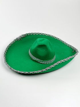 {{photo.Alt || photo.Description || 'УЦЕНКА Карнавальная шляпа «Сомбреро» р-р 56-58, зелёная'}}