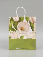 Пакет подарочный крафт, «С 8 Марта» 25×12×32 см  (артикул 10664741)  большой выбор товаров оптом и в розницу по низким ценам с доставкой