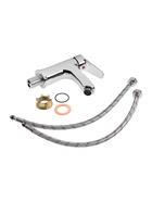 УЦЕНКА Смеситель для раковины ZEIN Z3411, однорычажный, картридж керамика 35 мм, серый - Фото 6