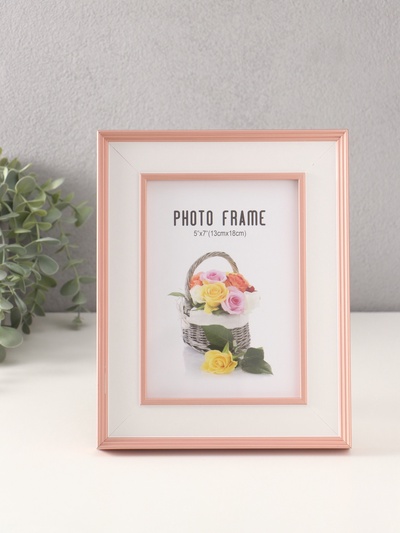 Фоторамка для фото 13×18 см «Романтизм», пластик, розовая, 2.5×19.2×24.2 см