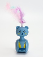 Игрушка-неваляшка с пером, 11×6 см, с местом под лакомство, пластик, цвет МИКС - Фото 2