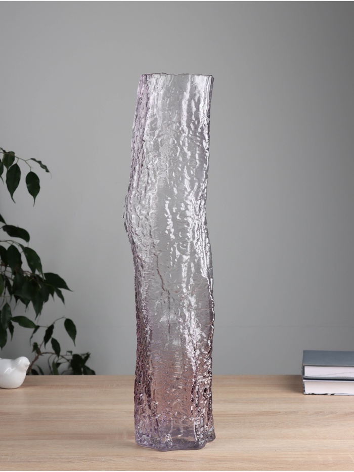 Ваза напольная «Кимберли» 50×10.5 см, стекло, сиреневая - Фото 1
