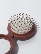 Расчёска массажная «Капибара», складная, с зеркалом, d=6.5 см, коричневая - Фото 3