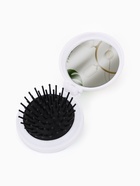 Расчёска массажная «Капибара», складная, с зеркалом, d=6.5 см, белая - Фото 5