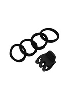 Набор для волос «Вивьен», 4 резинки 5.5 см, краб 3 см, зубья, чёрный 10691414