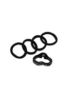 Набор для волос «Вивьен», 4 резинки 5.5 см, краб 4.5 см, волна, чёрный 10691416