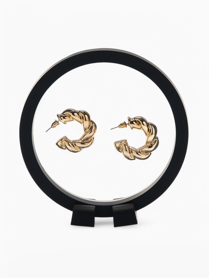 Подставка для украшений QF «Круг», 11×11×4.5 см, чёрная - Фото 1