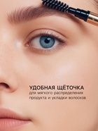 Водостойкий автоматический карандаш для бровей с щеточкой, коричневый, 3 гр - Фото 3
