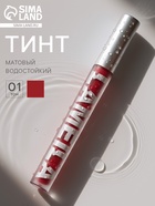 Тинт для губ, матовый, 3.3 г, водостойкий, оттенок №1 - Фото 1