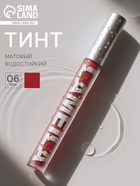 Тинт для губ, матовый, 3.3 г, водостойкий, оттенок №6 - Фото 1