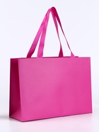 Пакет подарочный ламинированный горизонтальный «Фуксия», 28×20×10 см - Фото 1
