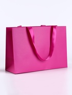Пакет подарочный ламинированный горизонтальный «Фуксия», 28×20×10 см - Фото 2