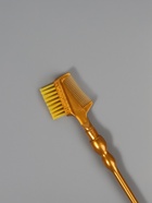Щёточка для макияжа ресниц и бровей, 2в1, 18.5 см, золотистый - Фото 2