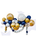 УЦЕНКА Воздушные шары для оформления фотозоны, набор 52 шт., коричневый, серебро, синий - Фото 2