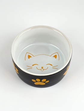 Миска керамическая «Веселый котик», 200 мл, 10.5×9.5×5 см