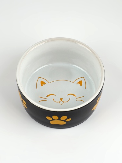 Миска керамическая «Веселый котик», 200 мл, 10.5×9.5×5 см